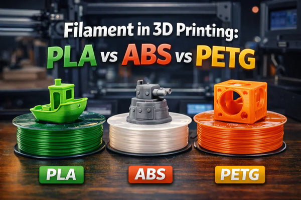 Filament in 3D Printing: PLA vs ABS vs PETG