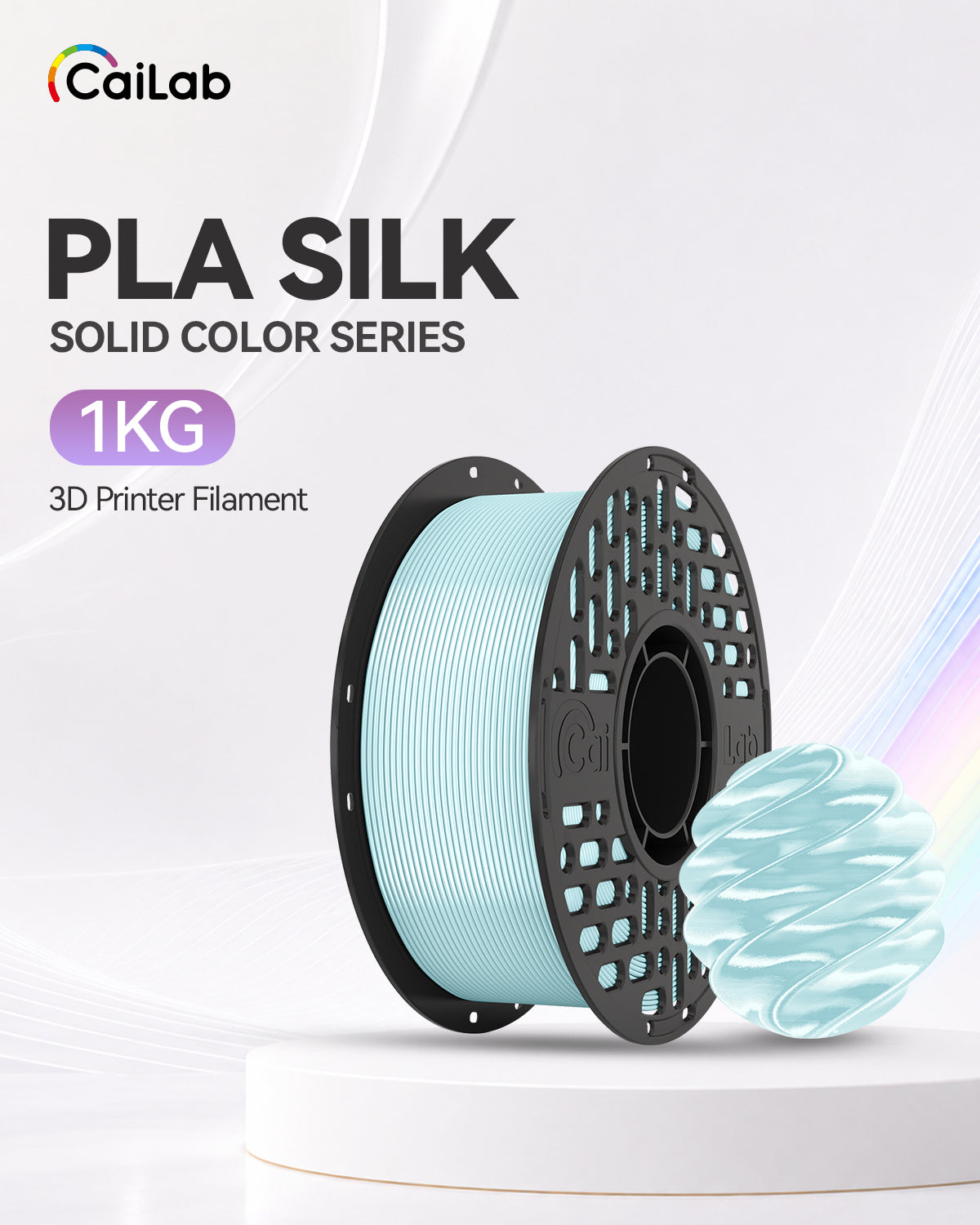 PLA Silk Glossy Filament. 1.75mm. 1kg Spool