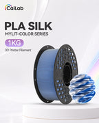 Multicolor Color PLA Silk Filament. 1.75mm. 1kg Spool