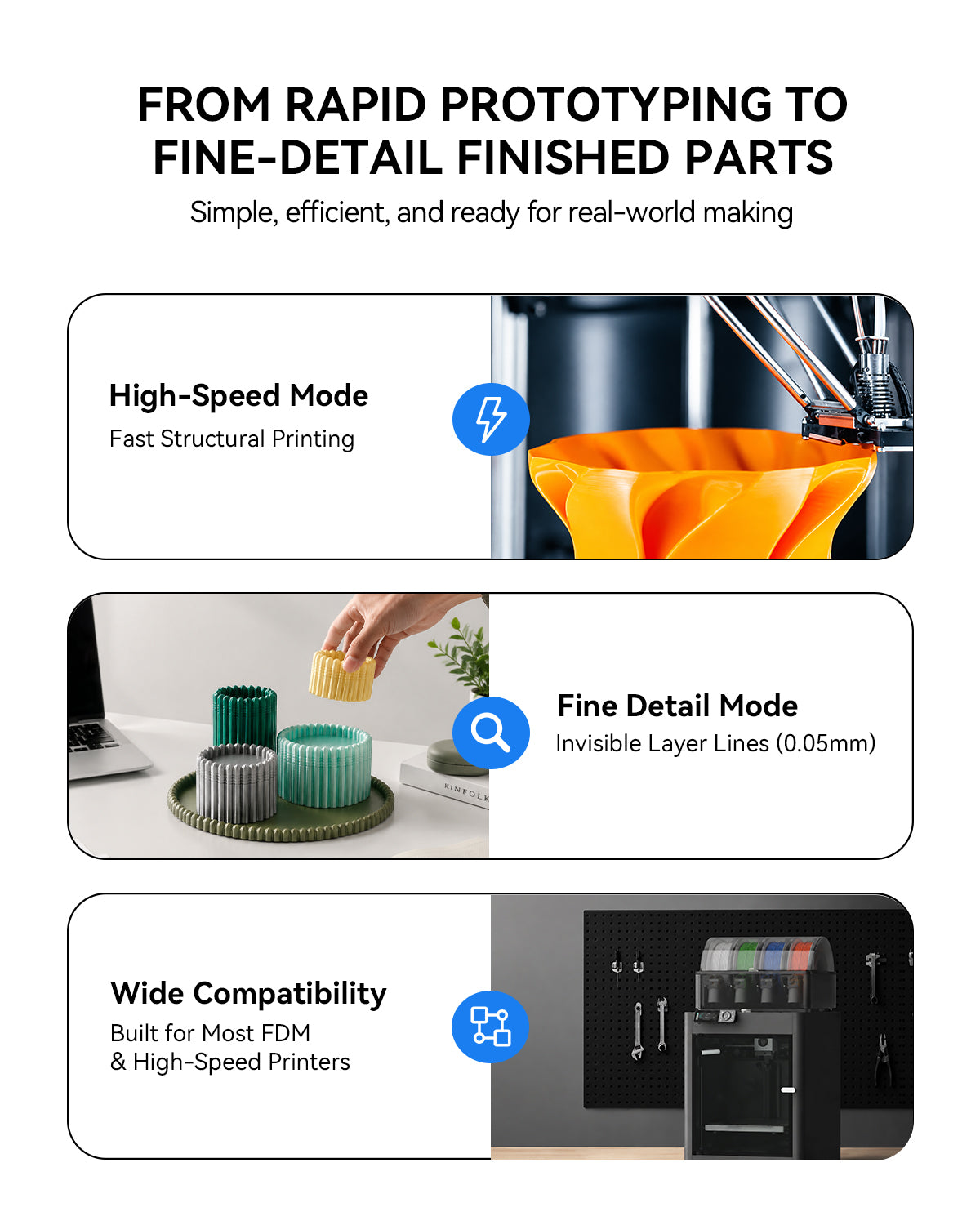 PLA Silk Glossy Filament. 1.75mm. 1kg Spool