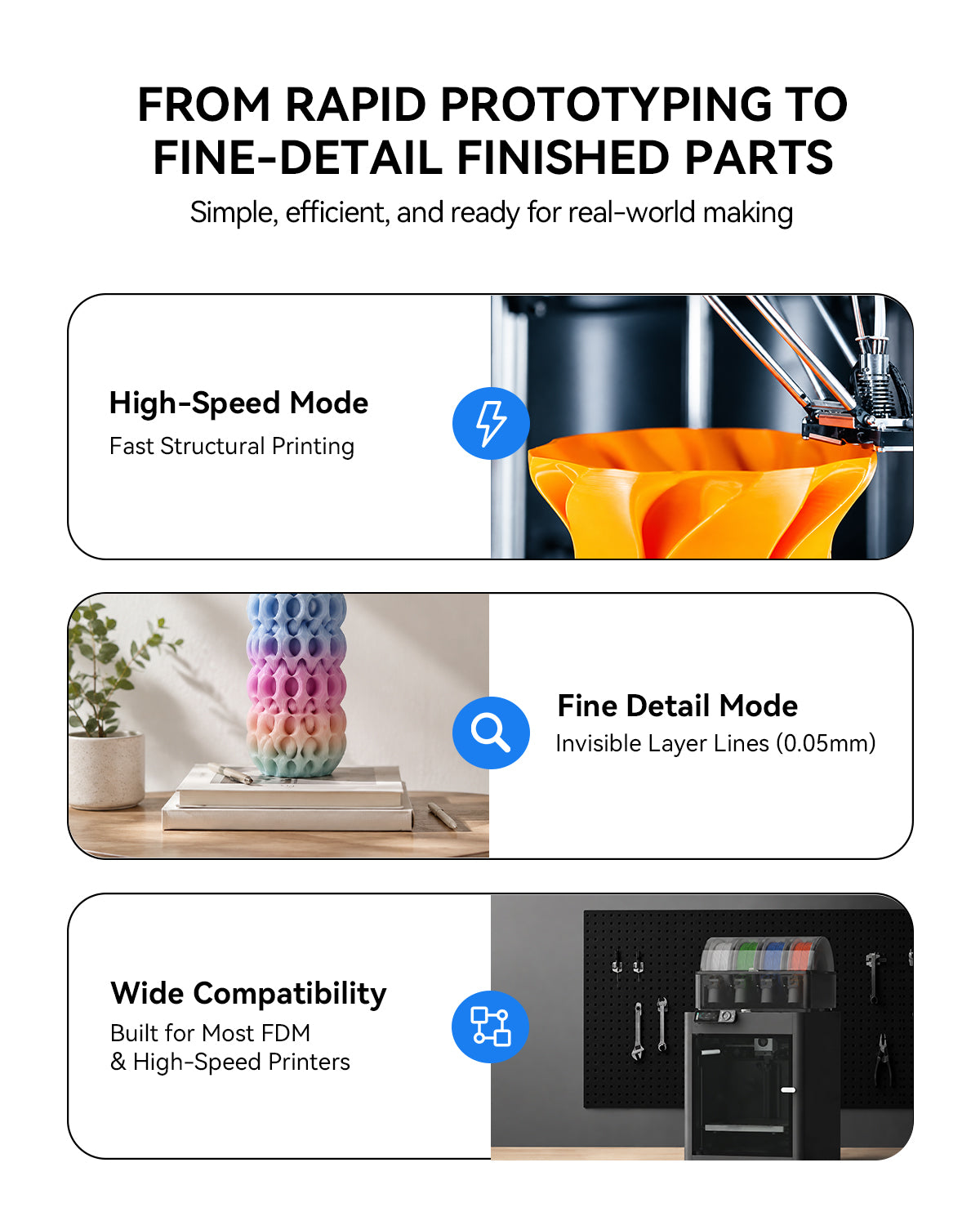 Rainbow shift PLA Filament