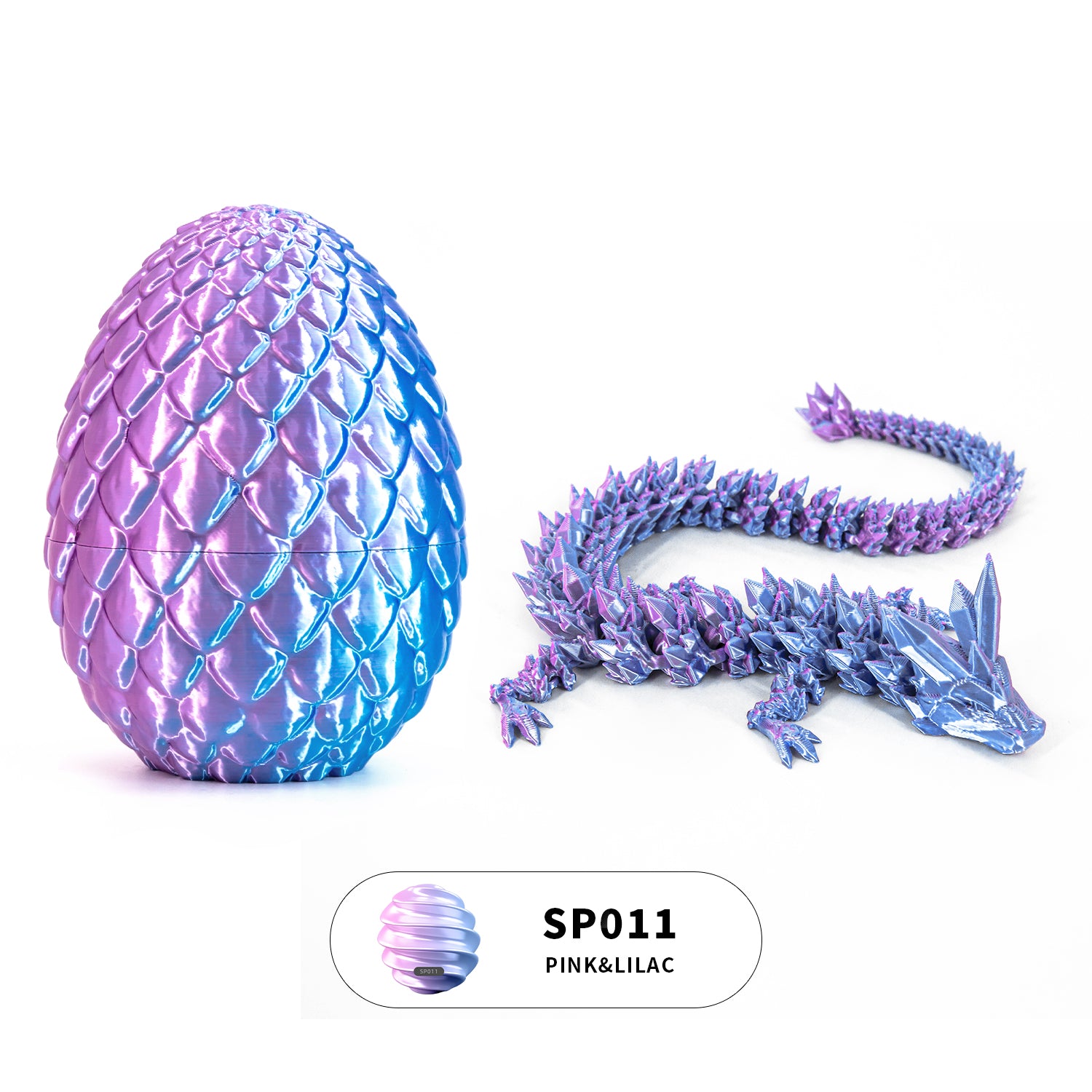 3D printed crystal dragon egg set