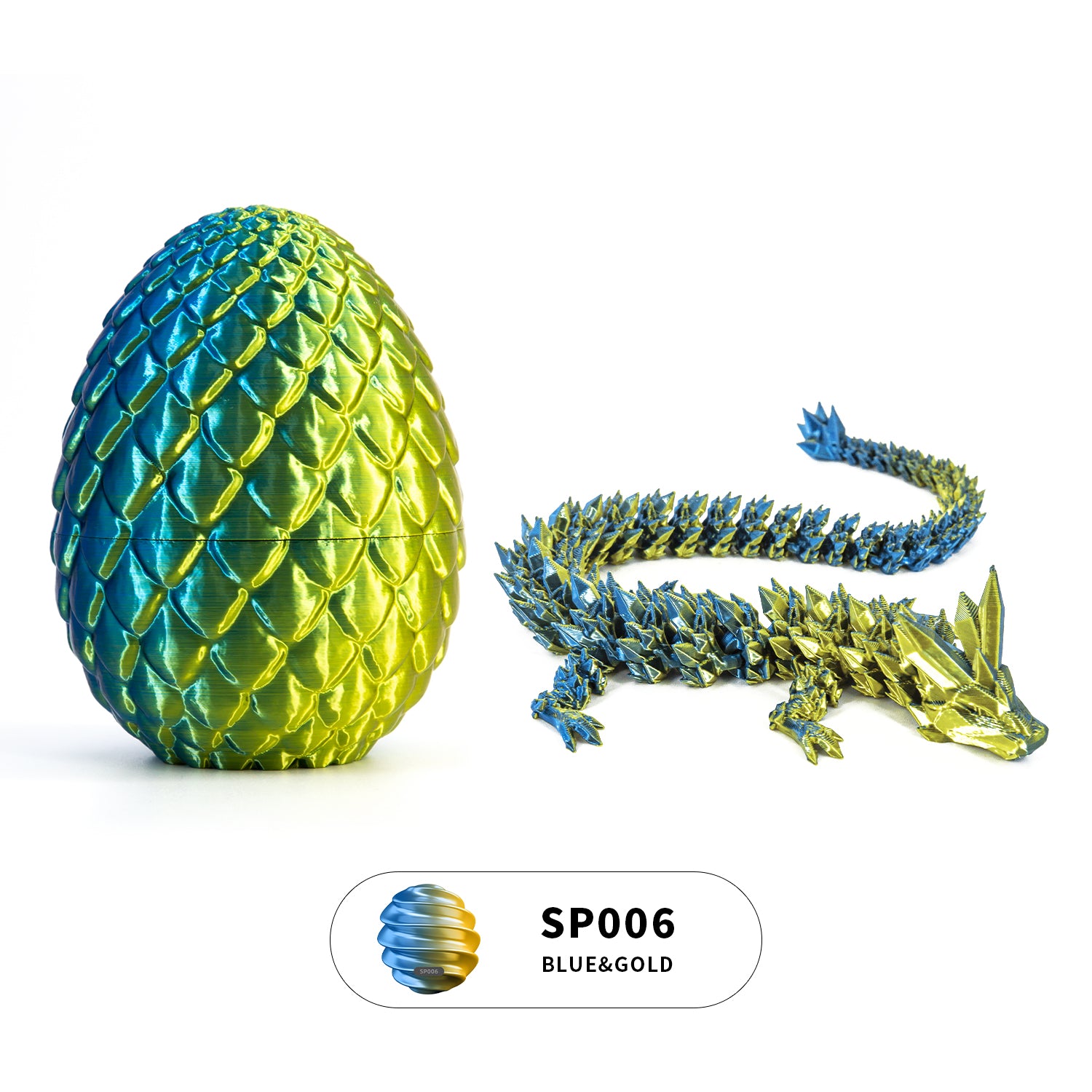 3D printed crystal dragon egg set