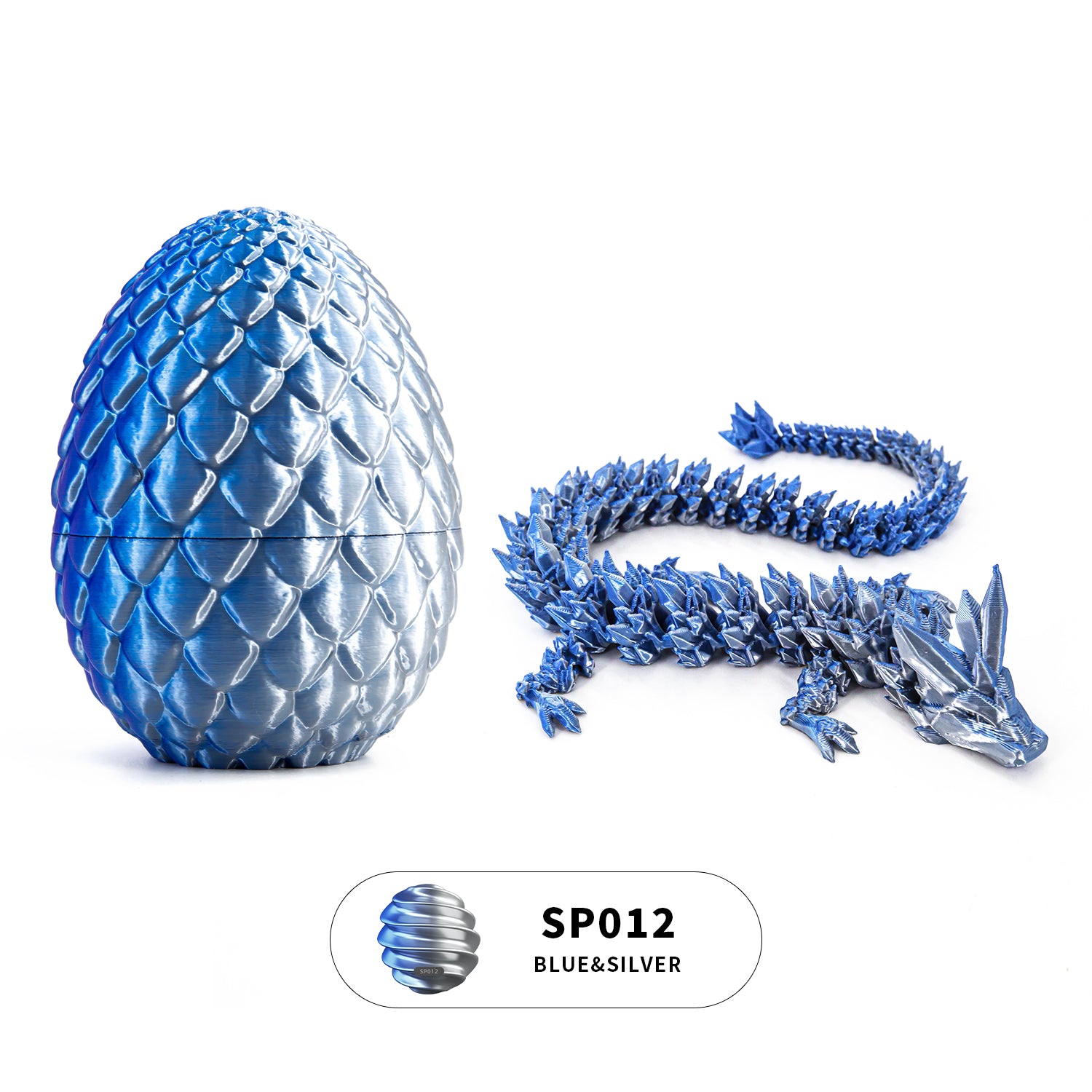 3D printed crystal dragon egg set