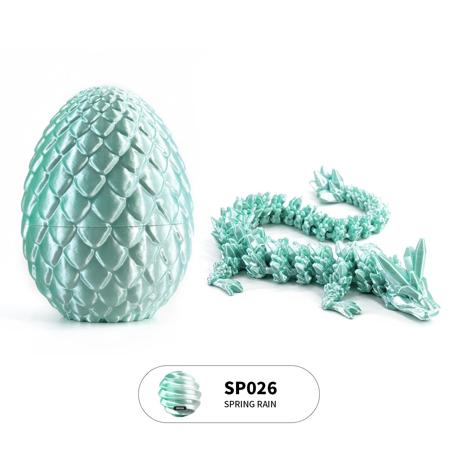 3D printed crystal dragon egg set