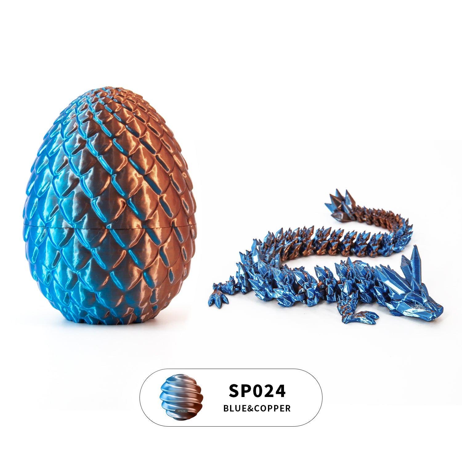 3D printed crystal dragon egg set