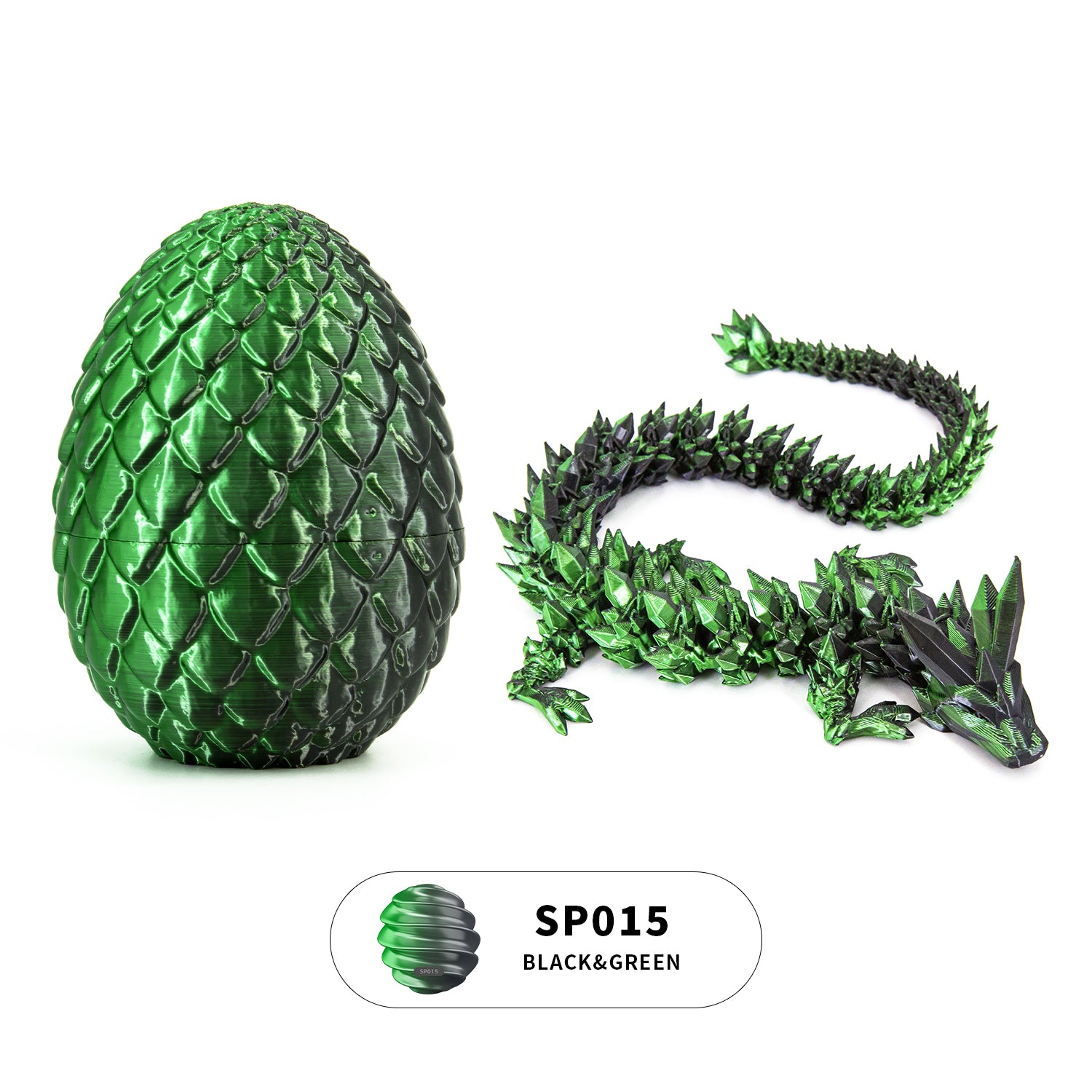 3D printed crystal dragon egg set