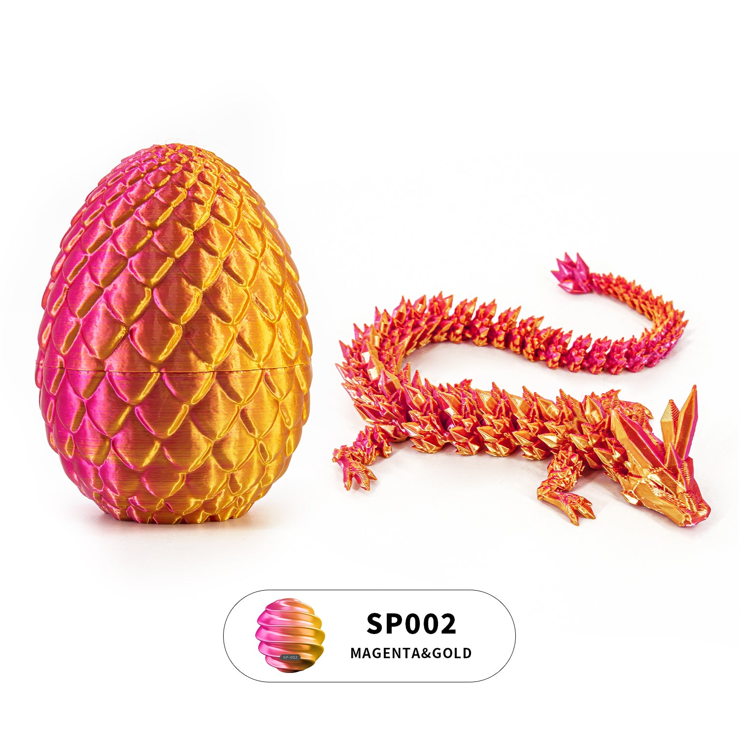 3D printed crystal dragon egg set