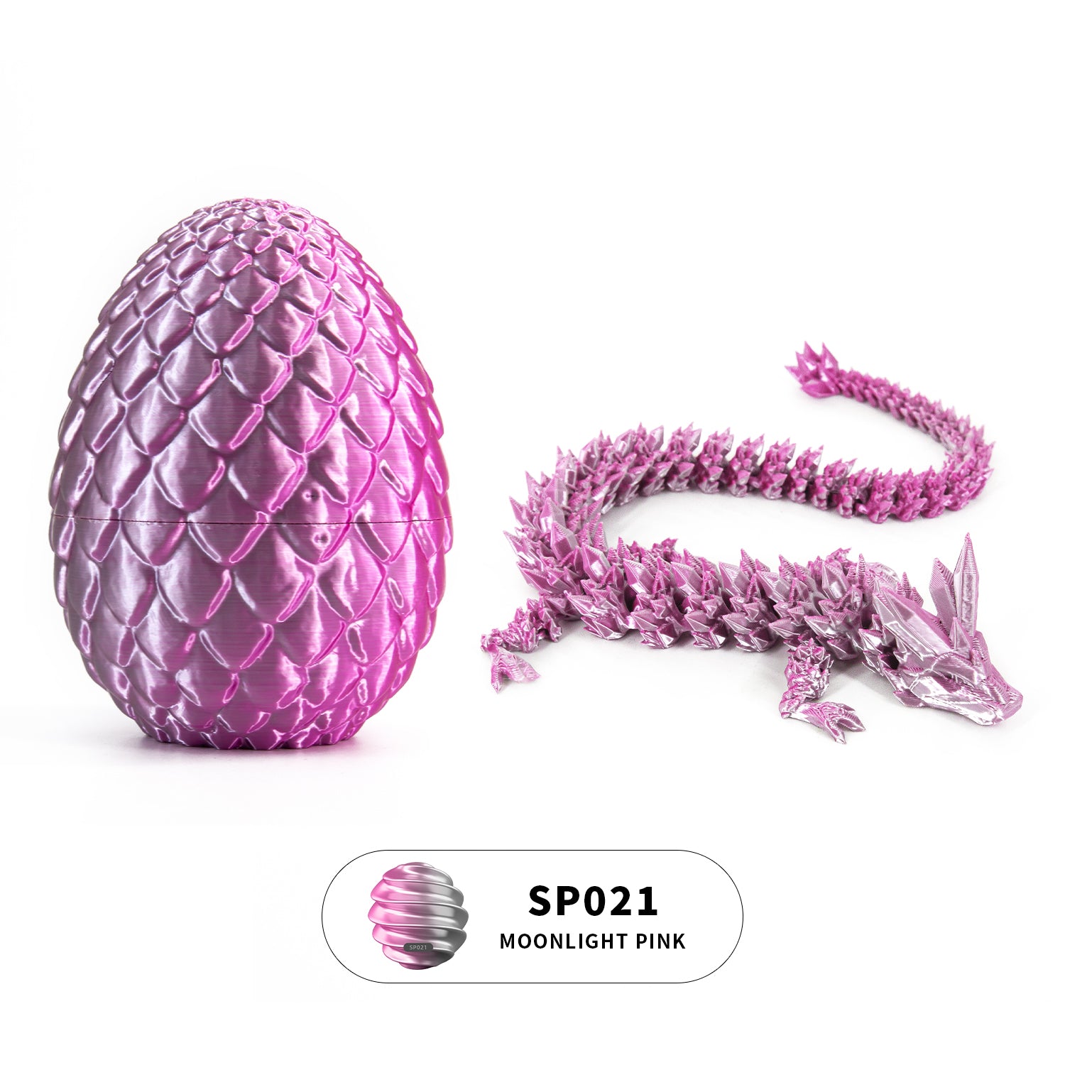 3D printed crystal dragon egg set