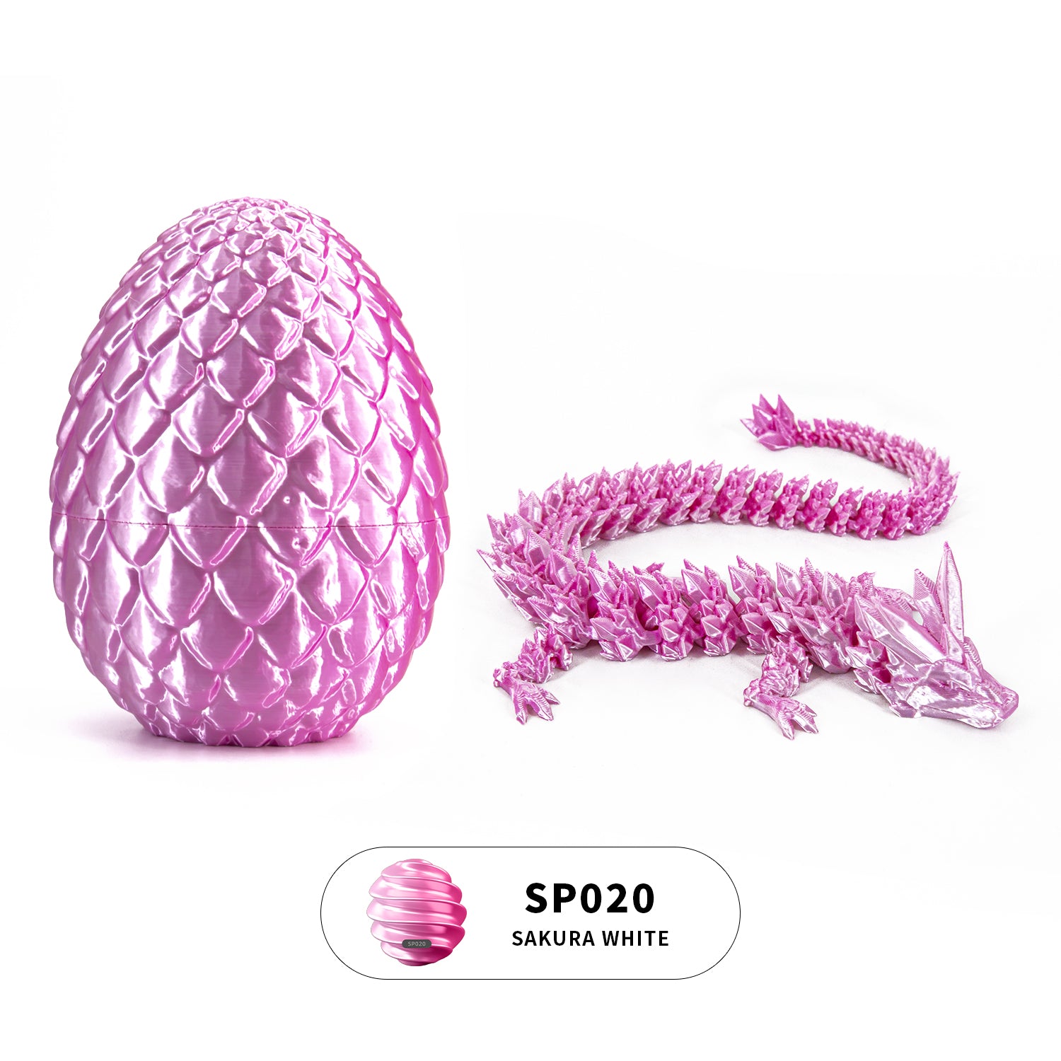 3D printed crystal dragon egg set