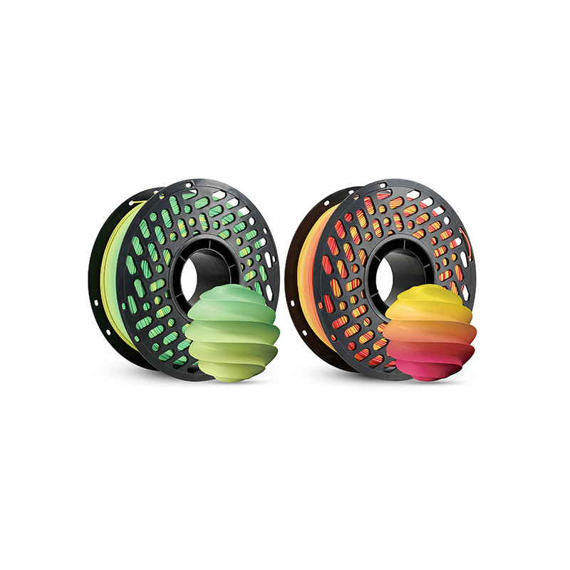 CAILAB | PLA Rainbow Filaments Combo - Multi-Color Set for 3D Printing