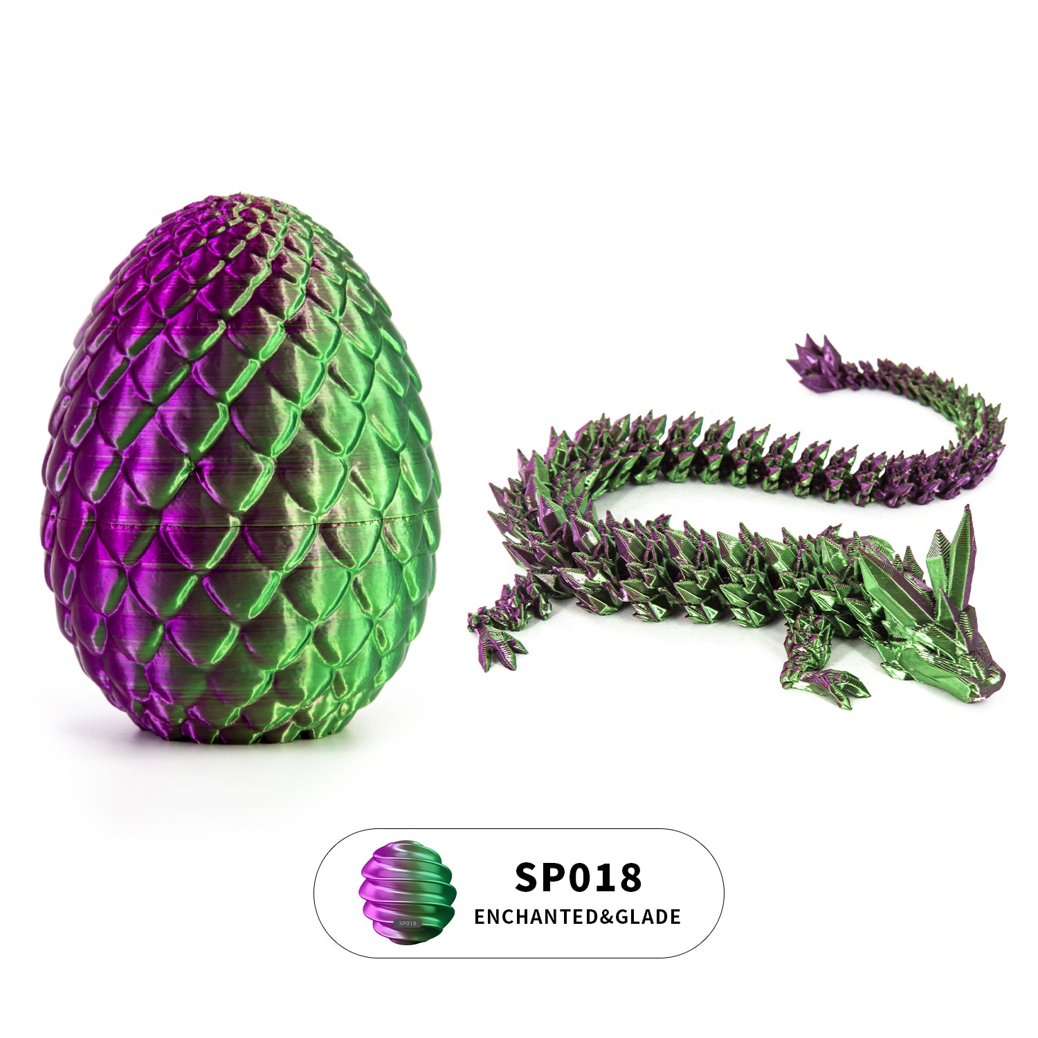 3D printed crystal dragon egg set