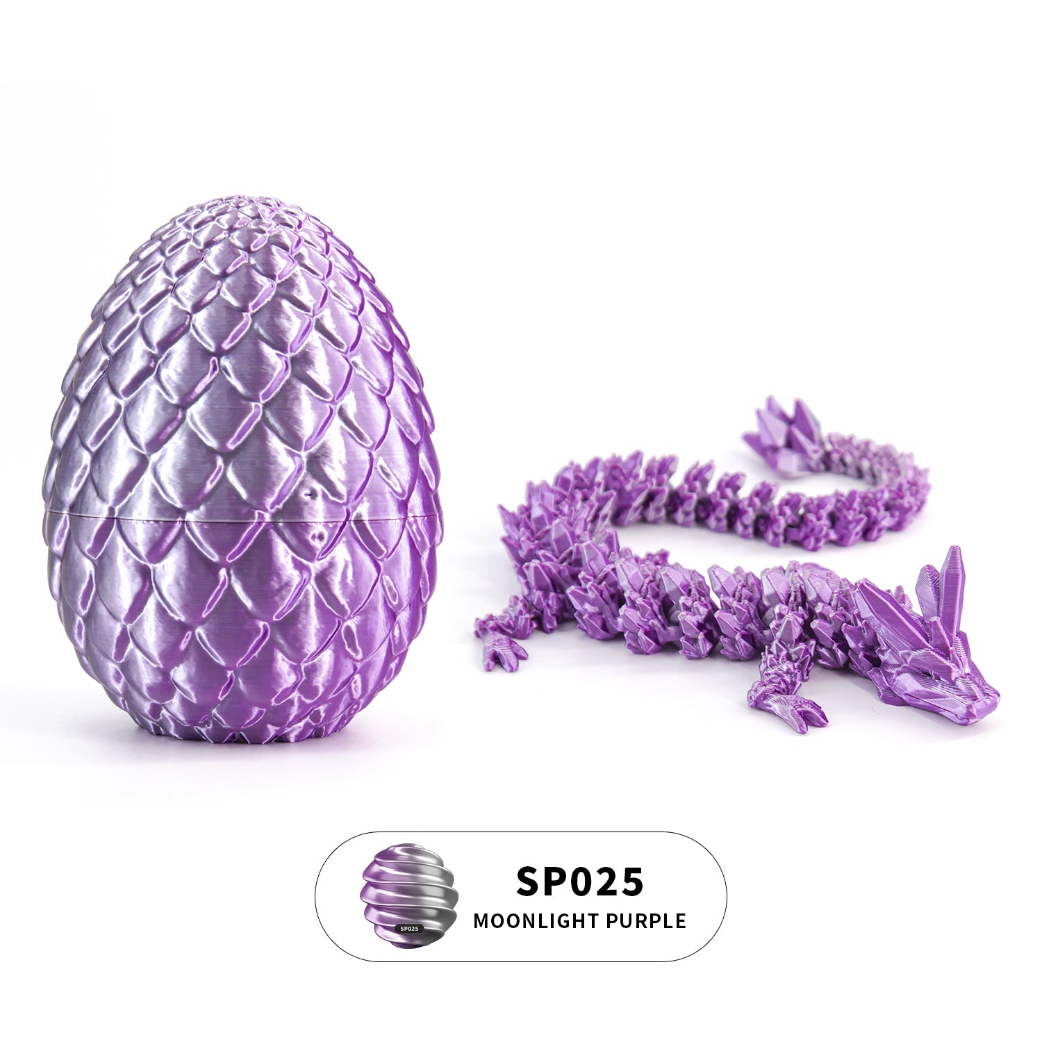 3D printed crystal dragon egg set