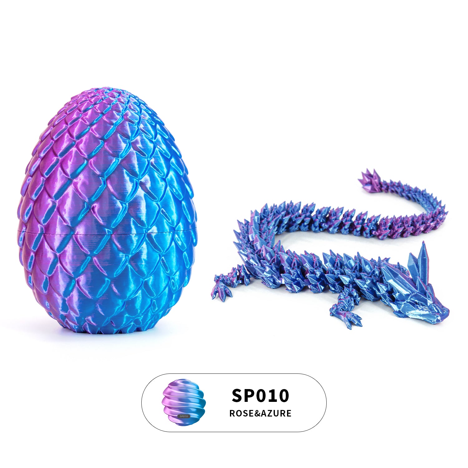 3D printed crystal dragon egg set