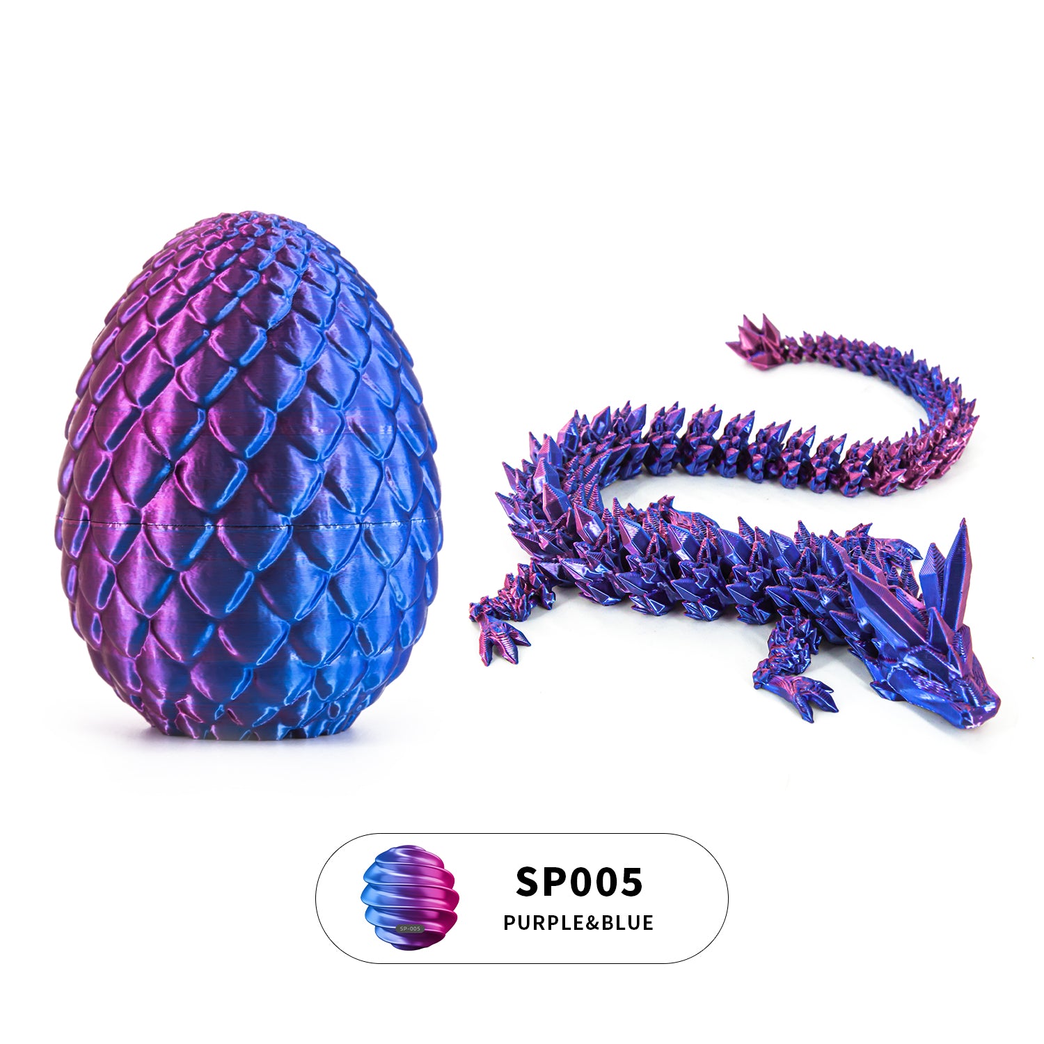 3D printed crystal dragon egg set