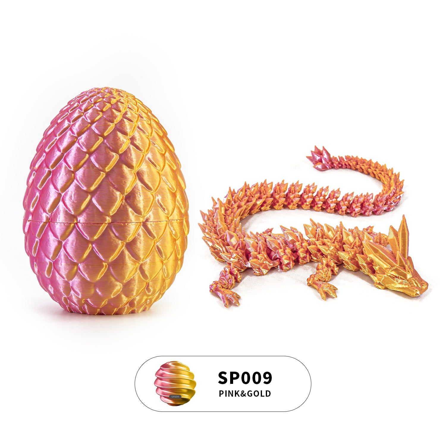3D printed crystal dragon egg set