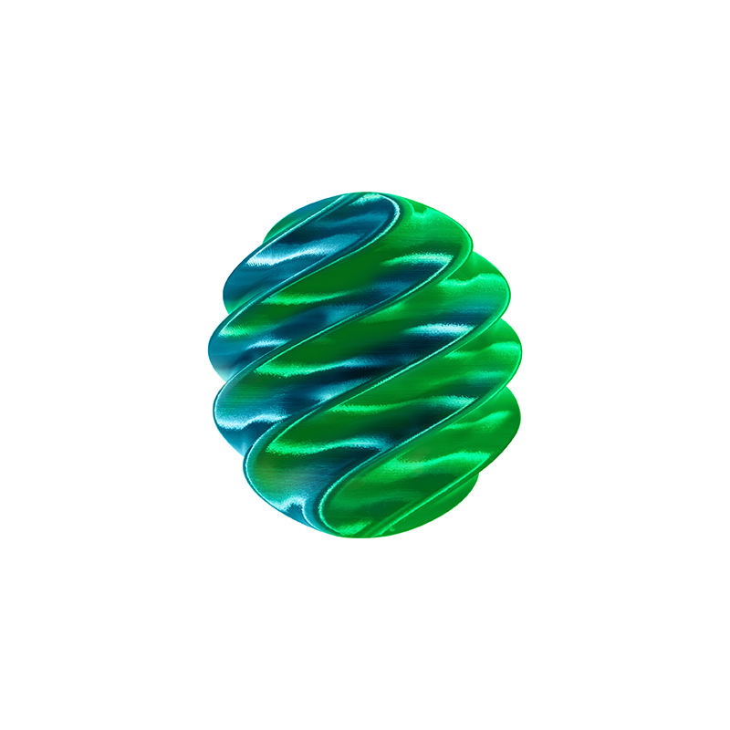 Multicolor Color PLA Silk Filament. 1.75mm. 1kg Spool