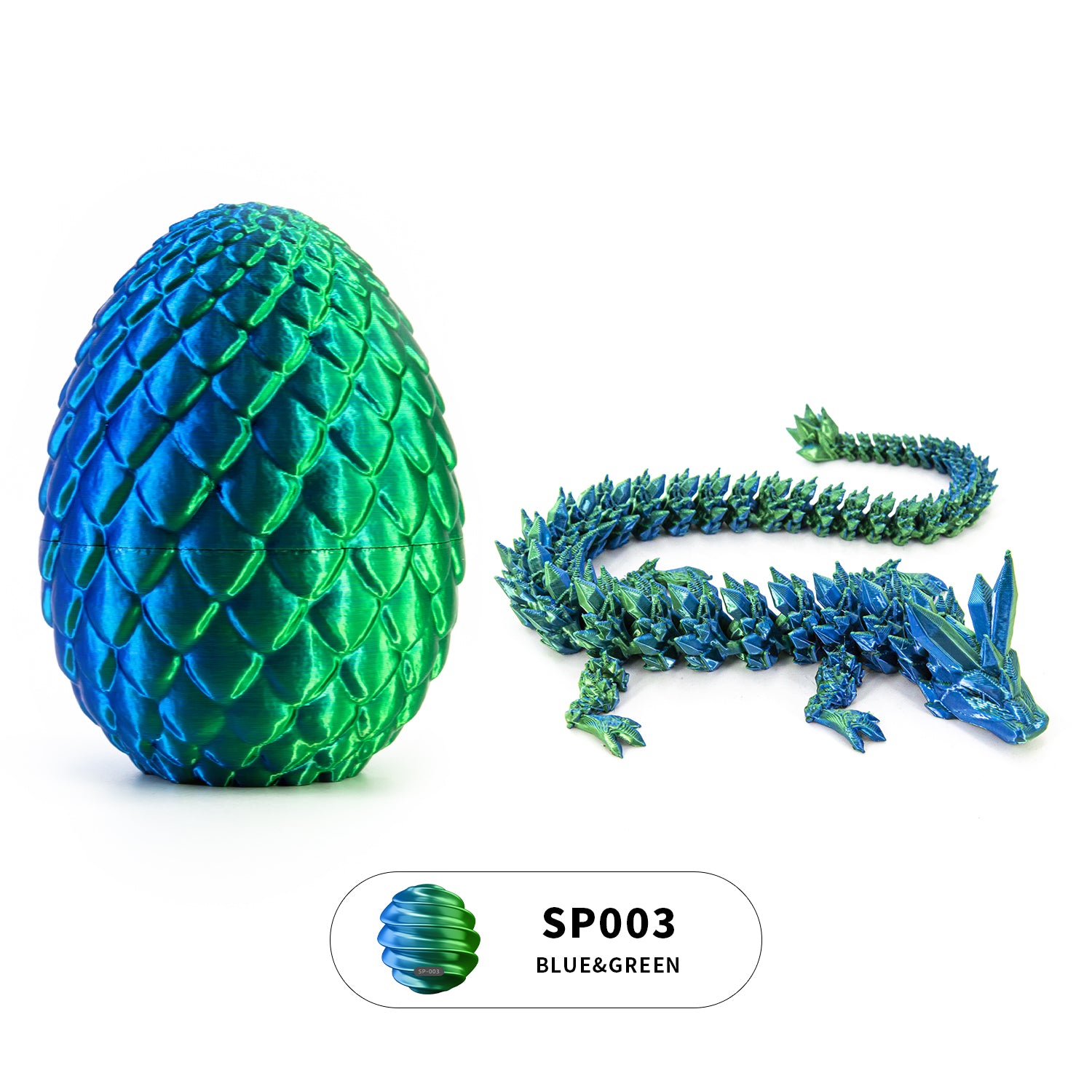 3D printed crystal dragon egg set