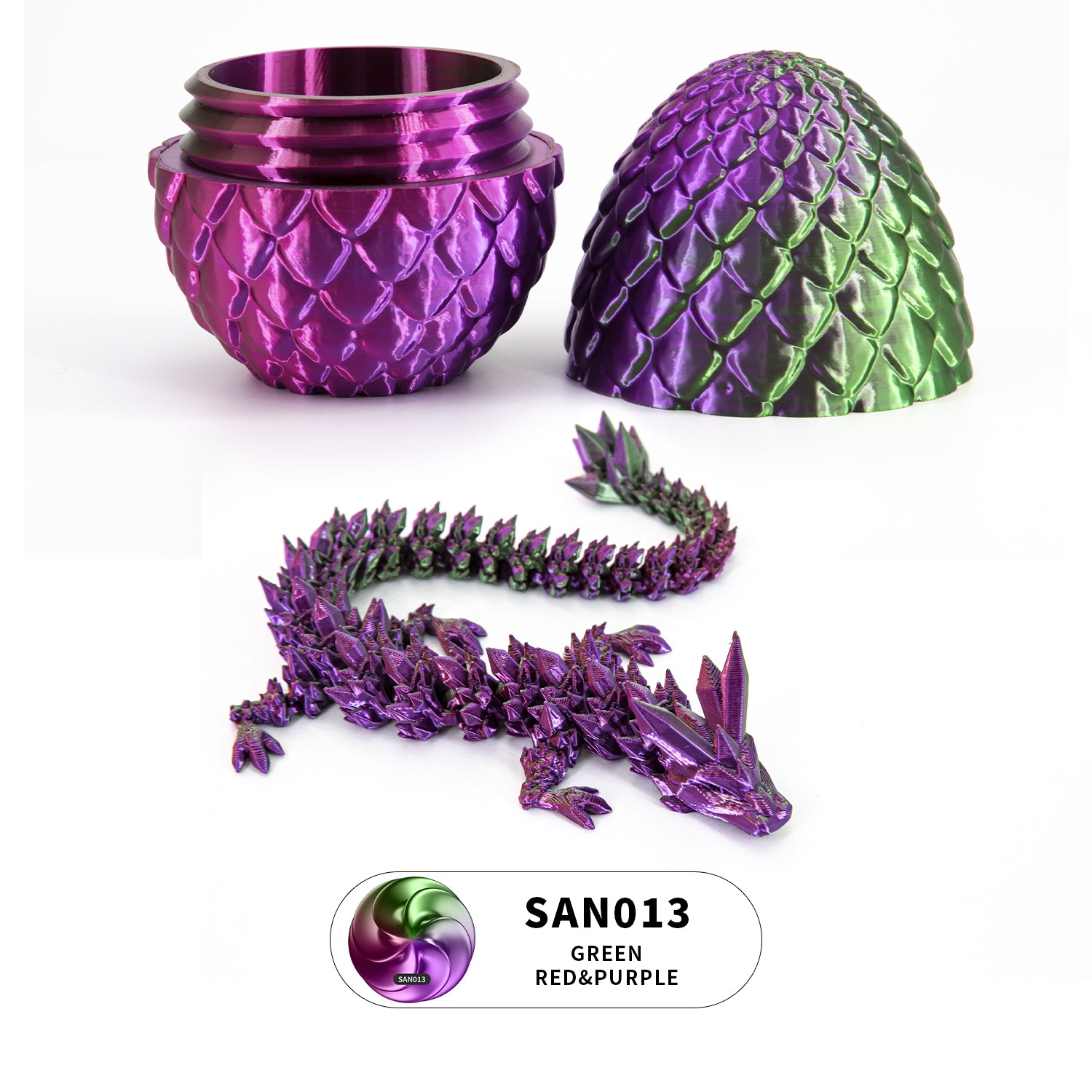 3D printed crystal dragon egg set