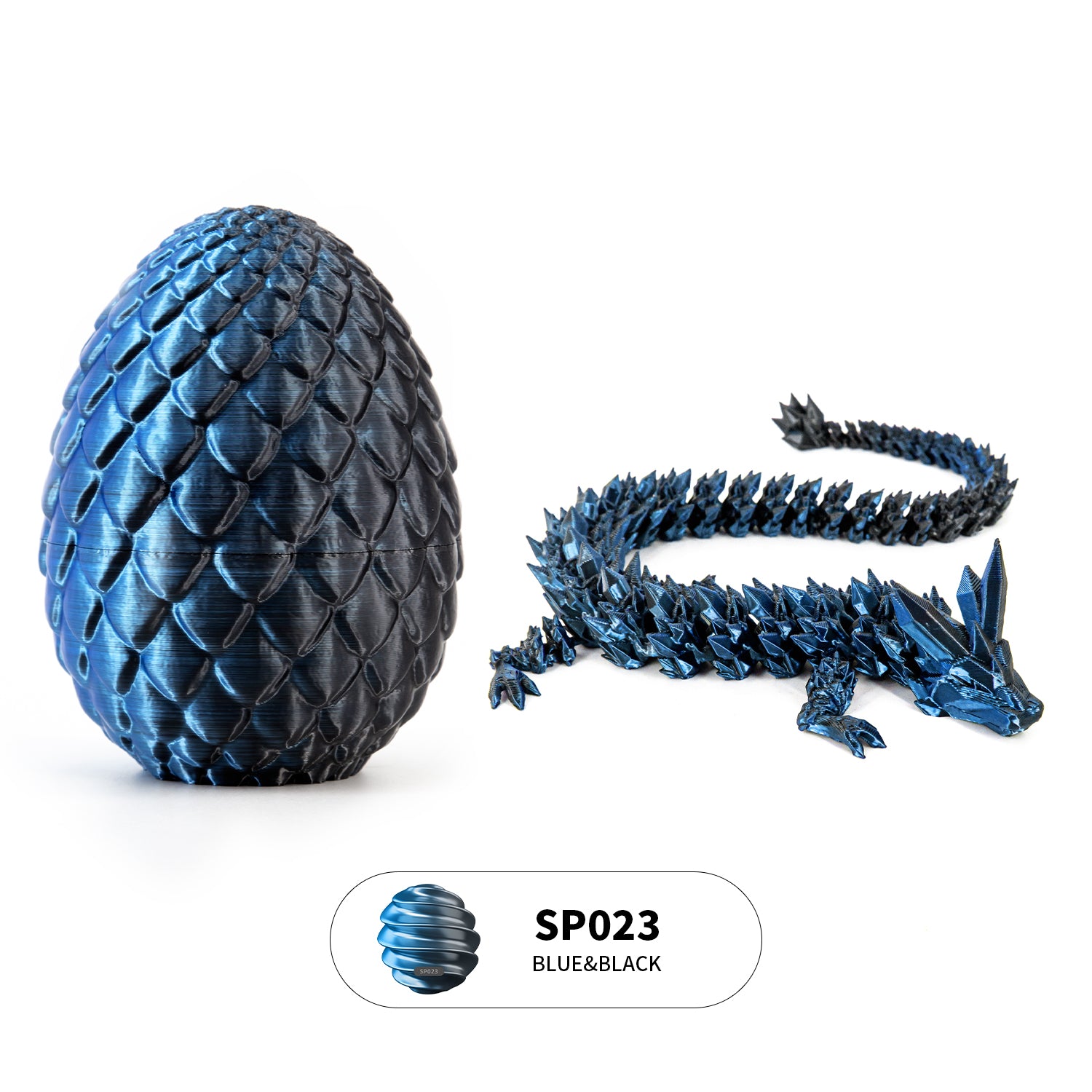 3D printed crystal dragon egg set